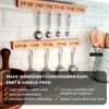 TOOLSSIDE 2 Pack Kitchen Conversion Sign with Kitchen Measurement Conversion Chart for Bulk Products – Vinil Kitchen Conversion Decals - Measurement Chart for Kitchen. They are Clear!