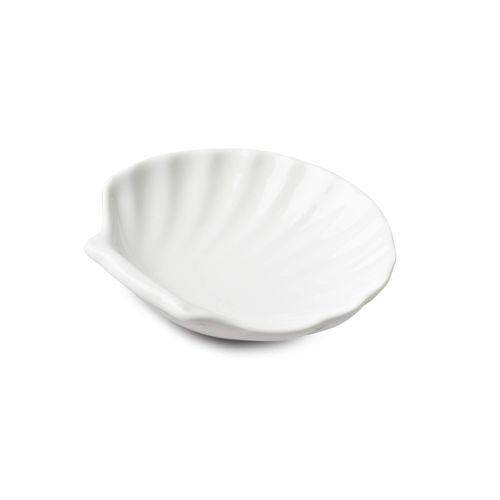 WM Bartleet & Sons 1750 T481 Traditional Porcelain Shell Design Serving Dish 7.5cm €“ White