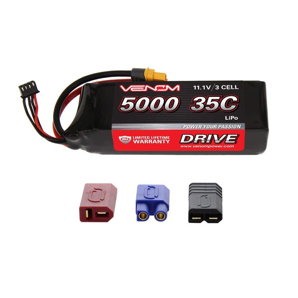 Venom 35C 3S 5000mAh 11.1V LiPo Battery with Universal Plug