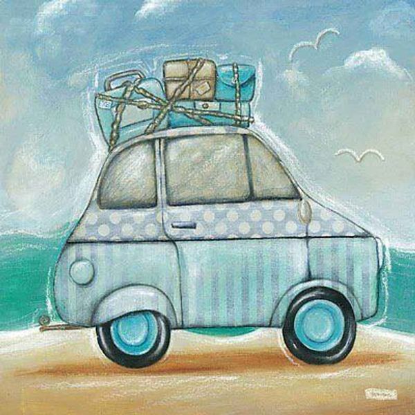 SEACHANGE Car Splosh Wall Art Picture Canvas or Stand Alone Home Art Decor