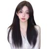 FESHFEN ウィッグ ロング ストレート かきあげ 前髪なし かつら ウィッグ センター分け レディーズ 女装 フルウィッグ セミロング カツラ うぃっぐ ぱっつん ロリータ コスプレ かつら wig 小顔 人気 自然 ファッション 日常 耐熱 可愛い ネット/櫛付き ブラックブラウン