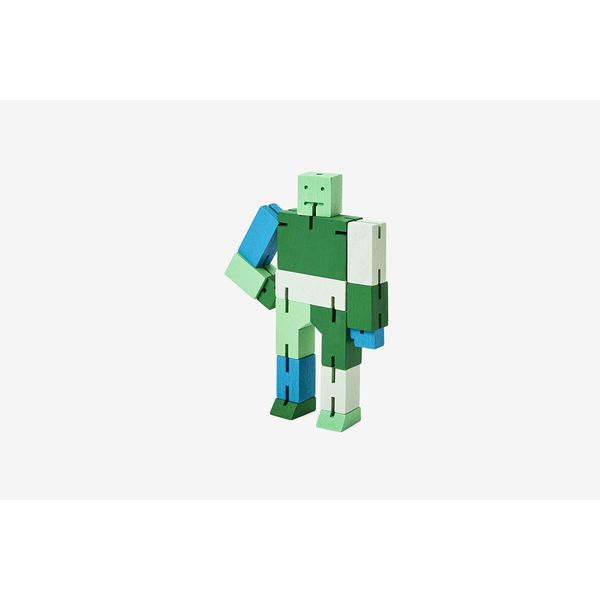 Cubebot® Capsule Collection | 3D Puzzle Robot | Green Multi | David Weeks | Areaware (Micro)