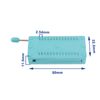 eMagTech 4pcs 28 Pin IC Test ZIF Socket 2.54mm Pitch DIP Board Socket Integrated Circuit IC Socket for Microcontroller Chip Breadboard Program IC's