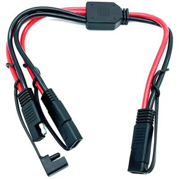 SAE Y Splitter Adapter Cable SAE 1 to 2 SAE DC Power Automotive Extension Cab...