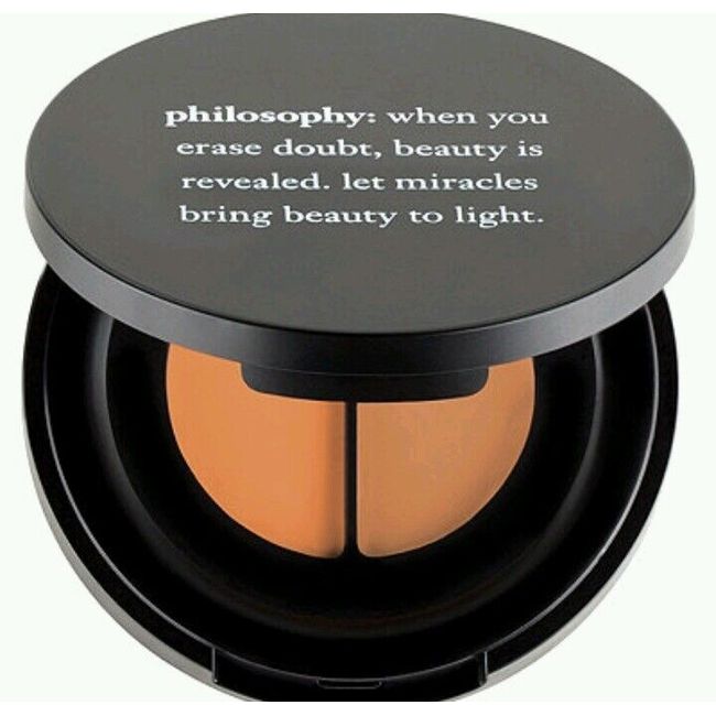 NEW IN BOX PHILOSOPHY MIRACLE WORKER ANTI-AGING CONCEALER DUO SHADE= TAN