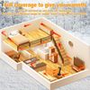 Portable Infrared Space Heater with Fireplace Flame, Fast Heating, 4 Modes