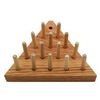 Solid Oak Wooden Peg Game Tricky Triangle by Cauff