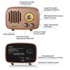SIMOLIO  Bluetooth Speakers with FM & AUX,  Portable Bluetooth Wooden Speaker