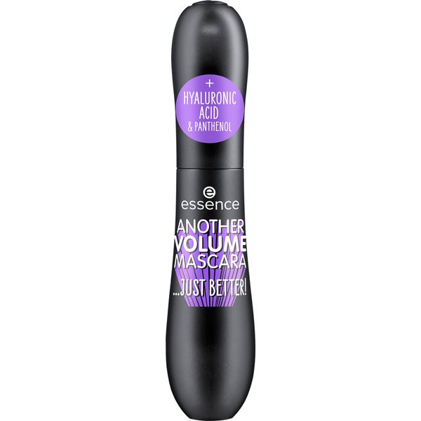 essence ANOTHER VOLUME MASCARA...JUST BETTER!, Schwarz, volumengebend, pflegend, definierend, intensiv, vegan, ohne Mikroplastikpartikel, Nanopartikel frei, ohne Parfüm, 1er Pack (16ml)