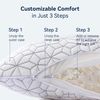 Cooling Shredded Memory Foam Pillows for Sleeping 2 Pack, Adjustable Bed Pillow 