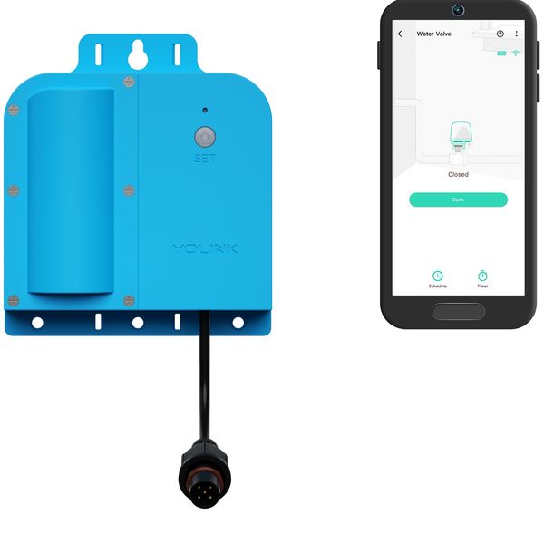 YoLink Smart Wireless X3 Version Valve Controller, Commerical-Grade, 10-Year Battery, 1/4 Mile Range, HUB Required