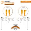Tether Tools TetherPro Optima 10G USB Exclusive Data Transfer, 6’ (1.8M) Straight to Straight Cable - Orange