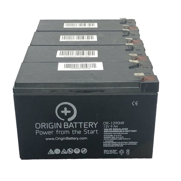 APC RBC133 Battery Replacement - 4 Pack 12V 9AH High-Rate Discharge