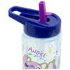 Stitch wiederverwendbare Wasserflasche mit integriertem Strohhalm, quadratisch, 510 ml