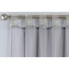 Tyrone Textiles Ltd Vegas Grey Glitzy Tab Top Voile Panel (Drop - 90" (229cm))