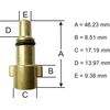 Pressure Washer Multi Wash Nozzle Angled Lance Nilfisk/Kew/Alto Compatible (04)