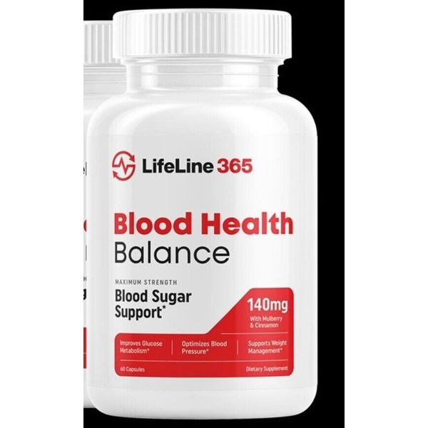 Lifeline 365 Blood Health Balance, Life Line 365 Blood Sugar  60 caps 9/2026