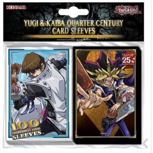 Yu-Gi-Oh! 4012927165775 YGO Yugi & Kaiba Quarter Century Card Sleeves(100)