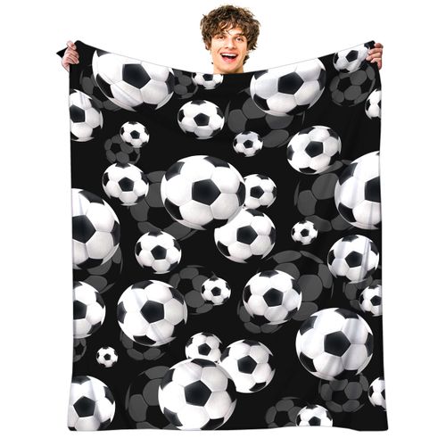 Rnmkertio Soccer Blanket Gifts for Boys Sport Soccer Throw Blanket for Bedding Bedroom Decor Stuff for Kids Adults 50"x40"