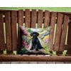 Caroline's Treasures Spring Path Throw Pillow, 14Hx14W, Poodle 6693