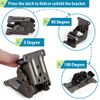 Skelang 4 Pcs Folding Brakcet 0°-90°-180°, Table Foldable Hinge, Self Lock Extension Support for Table, Workbench, Sleeping Platform