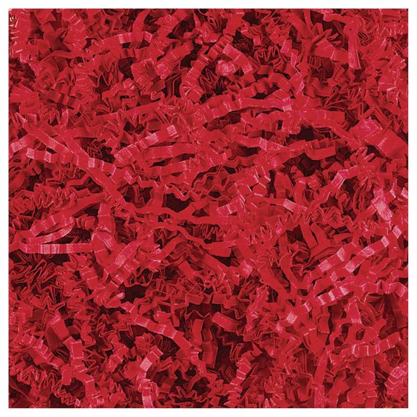Amscan Festive Solid Color Paper Shreds & Strands Party Supply, Red, 2 oz
