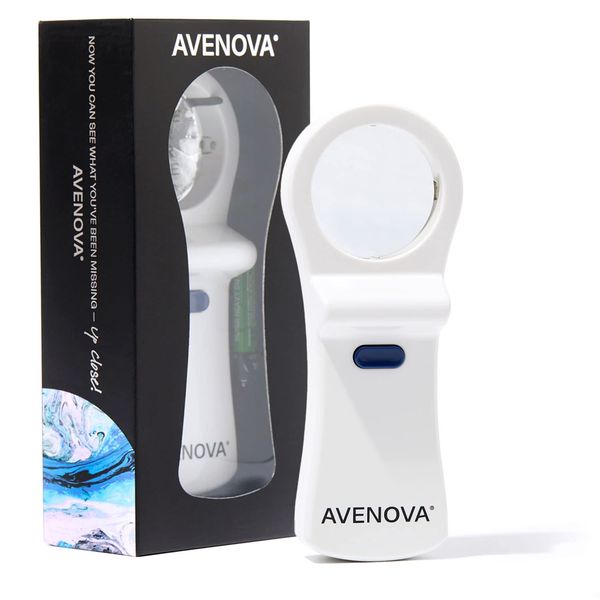 i-Chek by Avenova – An Illuminated, Magnifying Eyelid & Eyelash Mirror for Blepharitis, Chalazion, Styes, Dry Eyes, Contact Lenses, and Lash Extensions