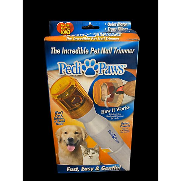 PediPaws Pet Nail Trimmer Battery Operated Fast Easy Gentle Dogs & Cats