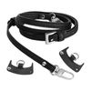 kowaku Adjustable Strap Without Punching Buckle Shoulder Bag Strap, StyleA Black