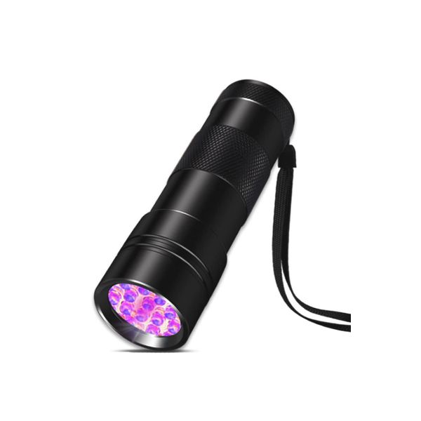 Wumio Mini UV Black Light, Batteries Sold Separately, Ultraviolet Light 12 Lights, LED, Portable, Small, Compact, Resin, Hardening, Dirt, Pets, Pee, Glue, Night Lighting, Fishing