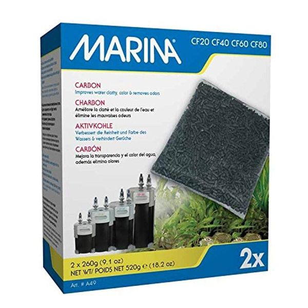 Marina CF Carbon, Replacement Aquarium Filter Media, 2-Pack, A48