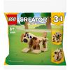 LEGO Creator 30666 Gift Animals Dog Bear Squirrel 3 in 1 Polybagged 75 Piece Set