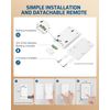 DEWENWILS Wireless Remote Wall Switch and Outlet,100ft RF Range, ETL Listed
