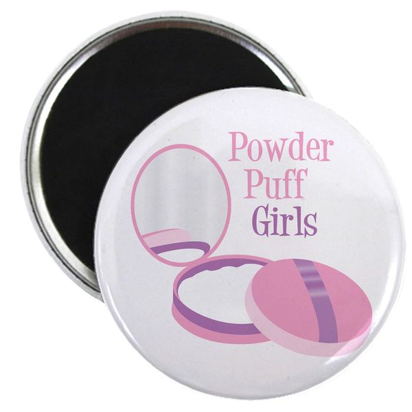 CafePress Powder Puff Magnets 2.25" Round Magnet (10 pack)