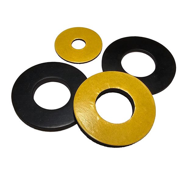 Solid Neoprene Adhesive Backed Rubber Washer - Size; 1mm Thick - 28mm Inside Diameter x 40mm Outside Diameter