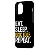 Eat Sleep Repeat Frisbee Golf Player Disc Golf Case for iPhone 12/12 Pro