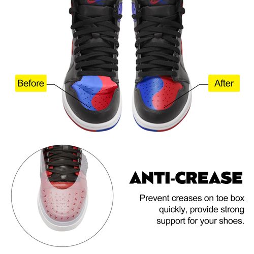 TUPEED 6 Pairs Shoe Boot Creases Preventers, Anti-Wrinkle Shoe Protectors Shoe Guards For Air Jordan Air Force, Shoe Creases Stoppers for Sneaker and Casual Shoes, for Men's US Size 7-12