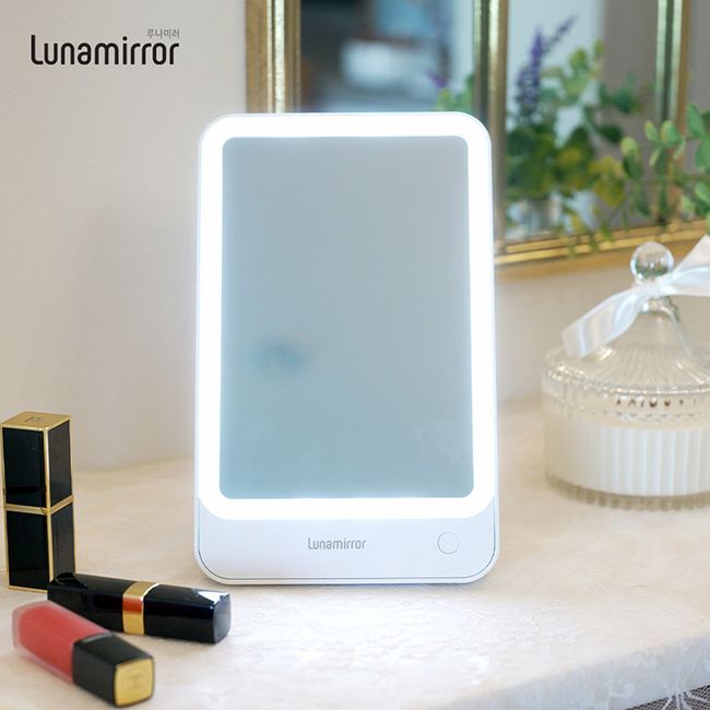 Lunamirror LED makeup tabletop square lighting mirror M19