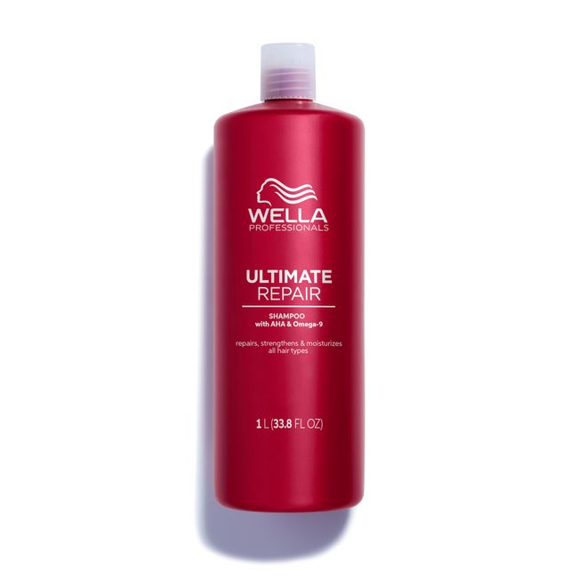 Wella Professionals Ultimate Repair Shampoo zur Tiefenreinigung – sulfatfreies Shampoo mit Metal-Purifier-Technologie gegen Schadstoffe – Feuchtigkeitsshampoo mit luxuriösem Duft – 1 L