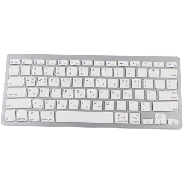 Dilwe Mini Bluetooth Keyboard, 78 Keys Ultra Slim and Compact Wireless Keyboard, Portable External Keyboard for Laptop Tablet Computer (Korean)