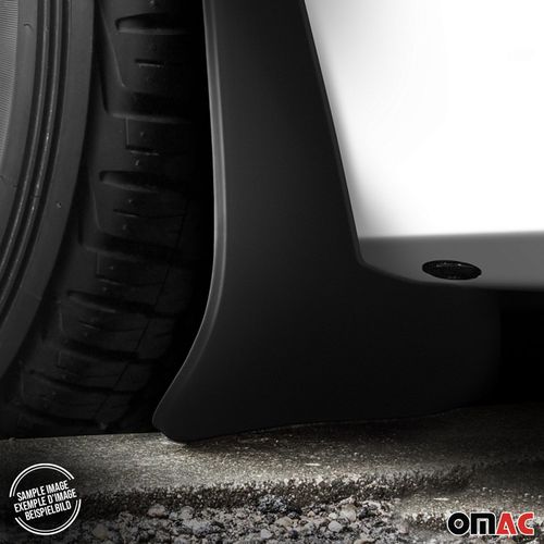 OMAC Mud Guards Splash Mud Flaps for RAM 1500 2500 2019-2024 Black Rear 2 Pcs