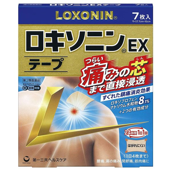 【第2類医薬品】ロキソニンEXテープ 7枚 ×4