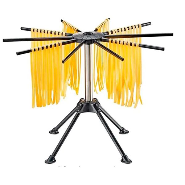 Vivo Technologies Pasta Drying Rack Noodle Stand with 10 Bar Handles Collapsible Spaghetti Drying Rack Foldable Spaghetti Household Noodle Dryer for Homemade Fresh Spaghetti