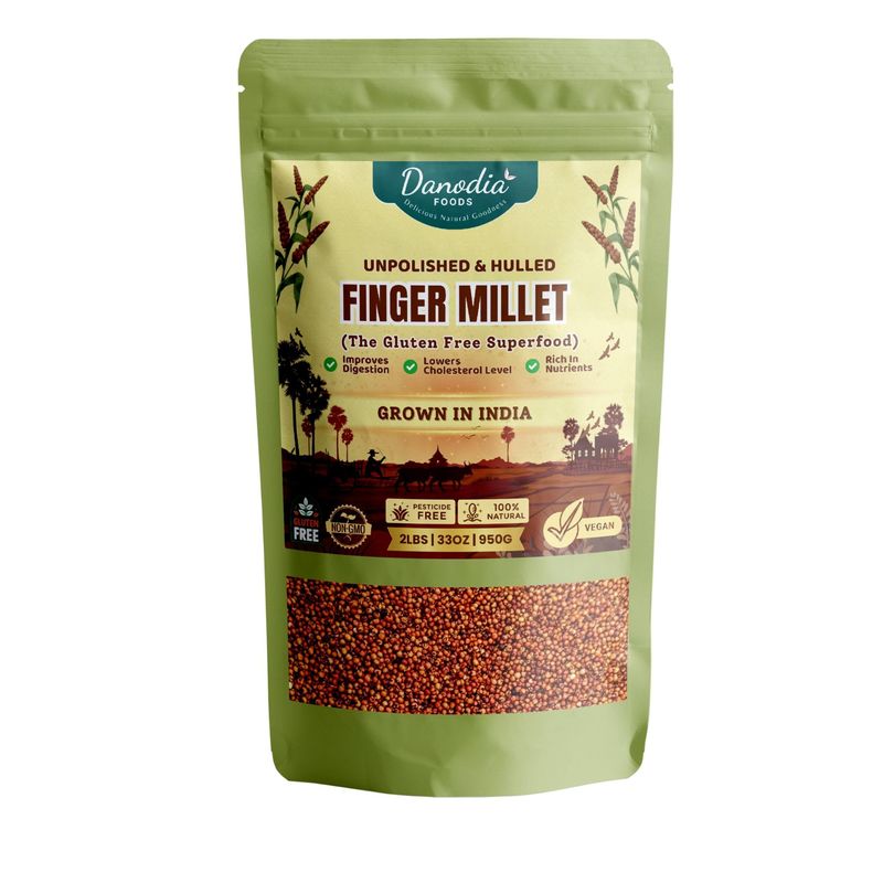 Danodia Foods Indian Finger Millet/Ragi (2lbs | 950g | 33oz) | Gluten ...