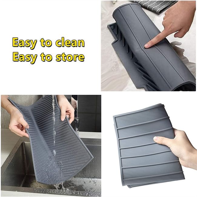 Kitchen Silicone Mat, Premium Quality Heat Resistant Drying Pad For Dishes,  Thick Anti-slip Drainage Pad, Suitable For Sink Countertop And Tripod  Protection