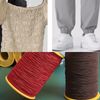 1 Spool Shirring Elastic for Sewing Elastic Sewing Thread Black Stretchy Thread for Sewing, Upholstery