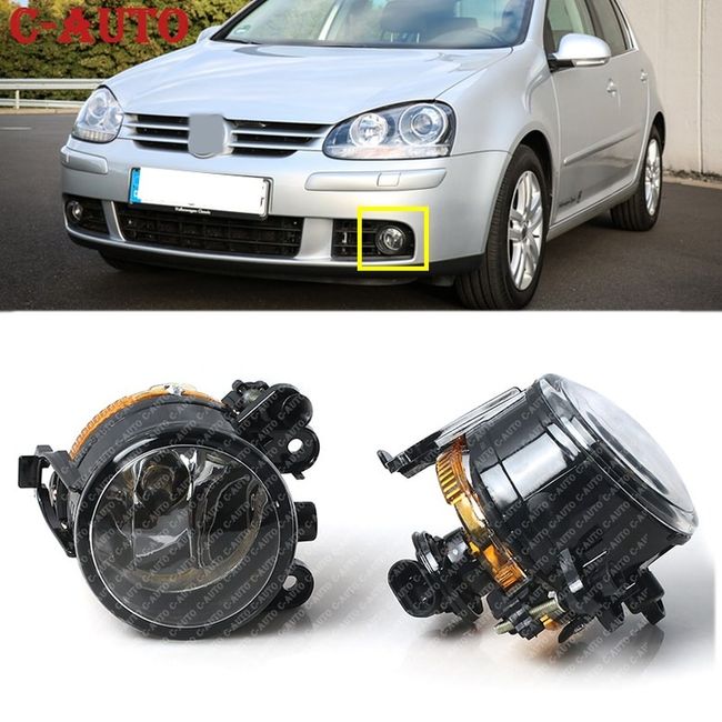 Golf Face Patch Sunscreen Car Left Right Front Halogen Fog Light For VW Golf 5 A5 MK5 2004 2005 2006 2007 2008 2009 Front Styling