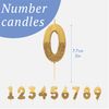 TalkingTables9 Birthday CandleCake TopperSingleGold Glitter