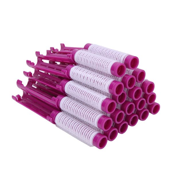 Hair Perm Rods, 20 Pcs Curler Perm Rods for Hair, Cold Wave Rods Hair Curlers Styling Tools for Home Curly Wave Hair (Purple)