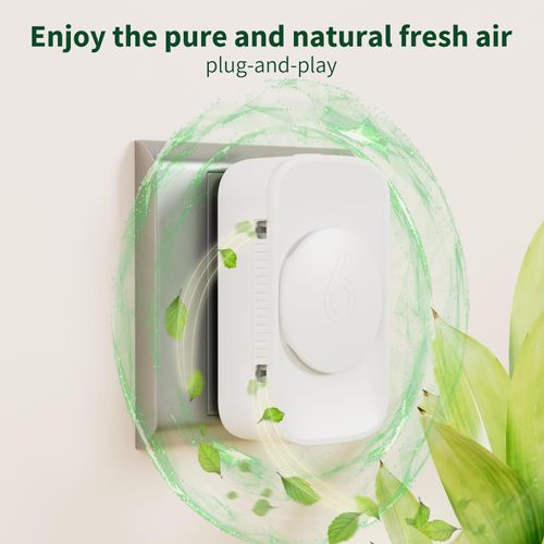 JOSTART - Air Ionizers for Home (4 Pack),Negative Ion Air Filter,Quiet Plug in air fresheners for Bedroom, Office, Kitchen,Garage,Portable Air Purifiers Odor, Smoke Dust, Pets, Mini Air Cleaner White